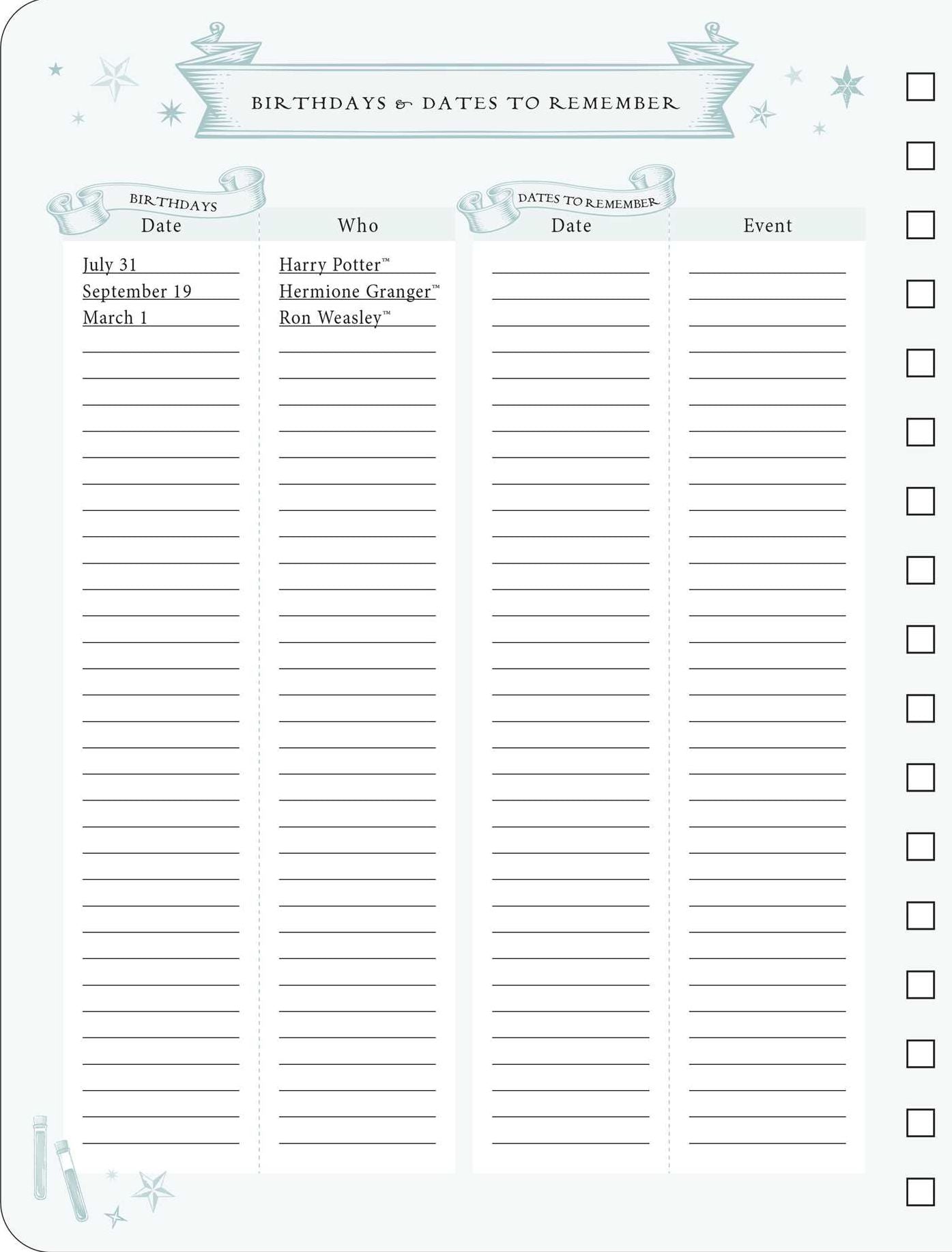 Harry Potter: Spells and Potions 12-Month Undated Planner