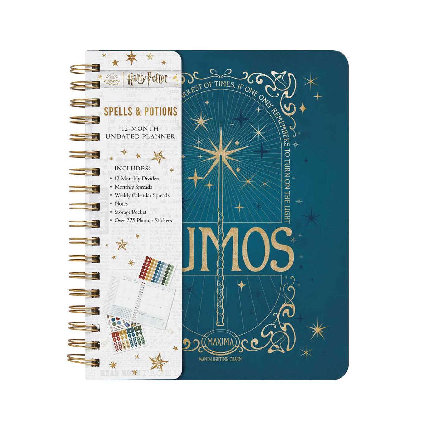 Harry Potter: Spells and Potions 12-Month Undated Planner