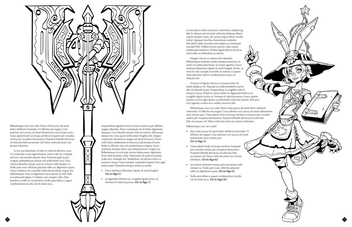 Tiny Tina's Wonderlands: A Bunkers & Badasses Coloring Adventure