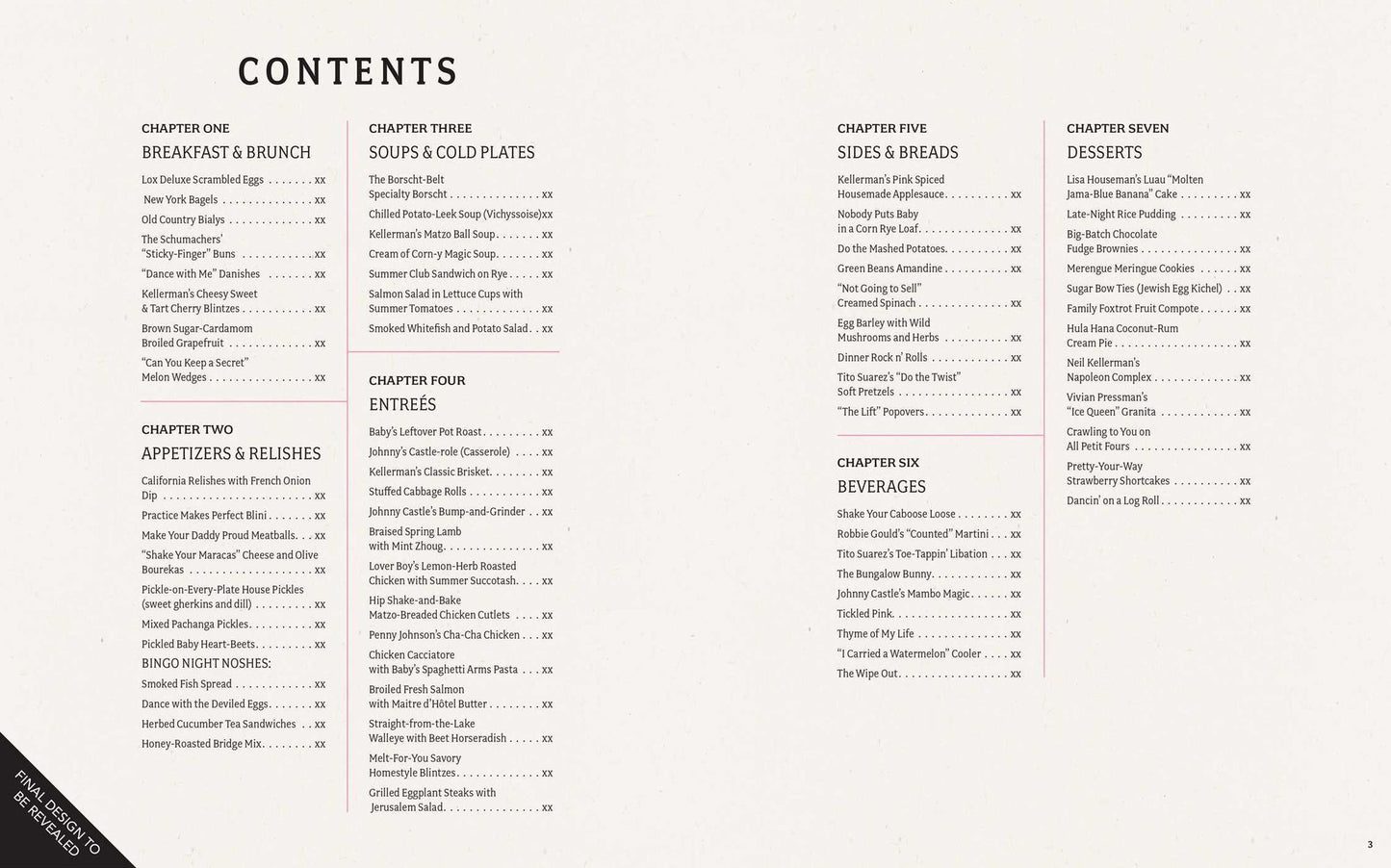 The Dirty Dancing Cookbook: Dishes and Drinks from Kellerman's Mountain House