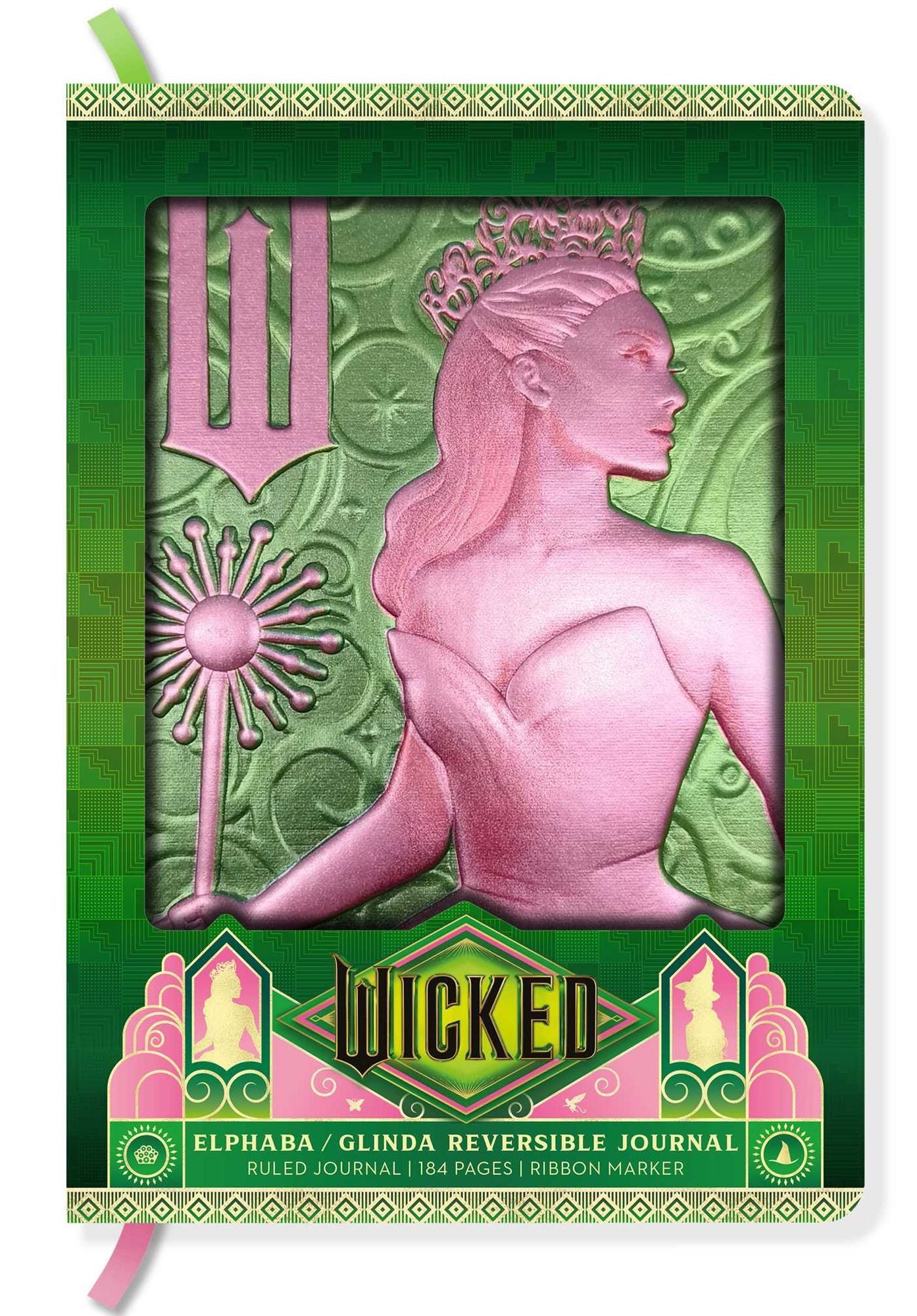 Wicked: Elphaba / Glinda Reversible Sculpted Journal