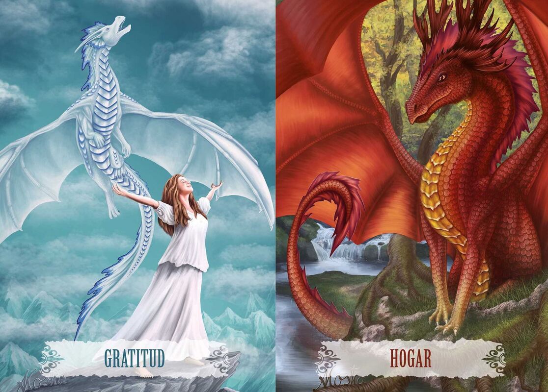 La sabiduría del dragón: Un mazo de 43 cartas y libro