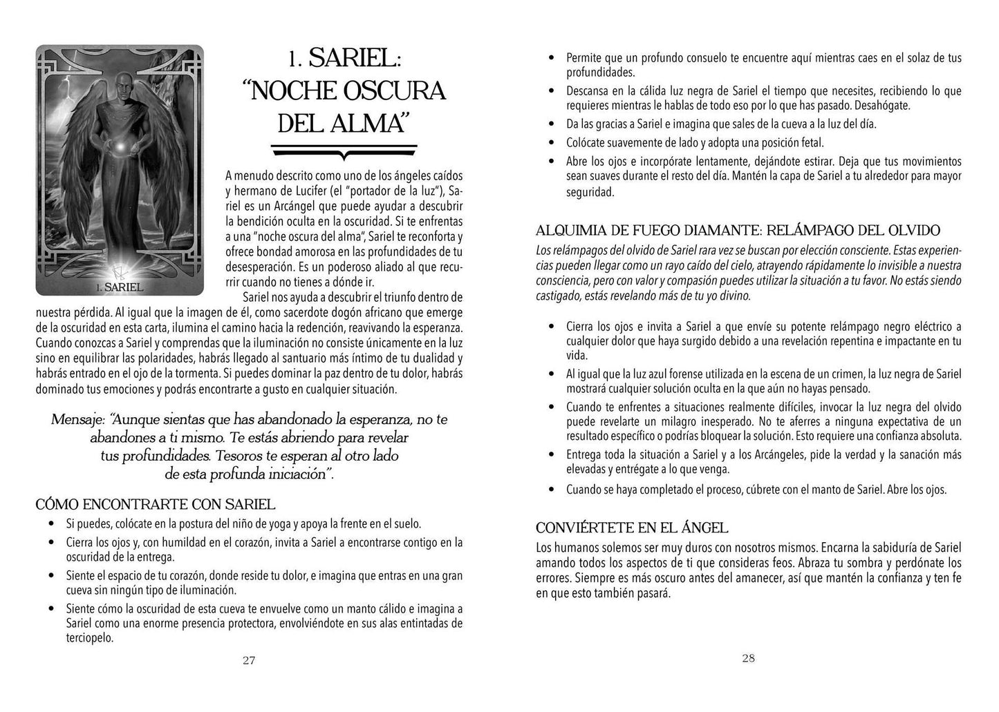 Oráculo del fuego de los arcángeles: Mazo de 40 cartas con guía
