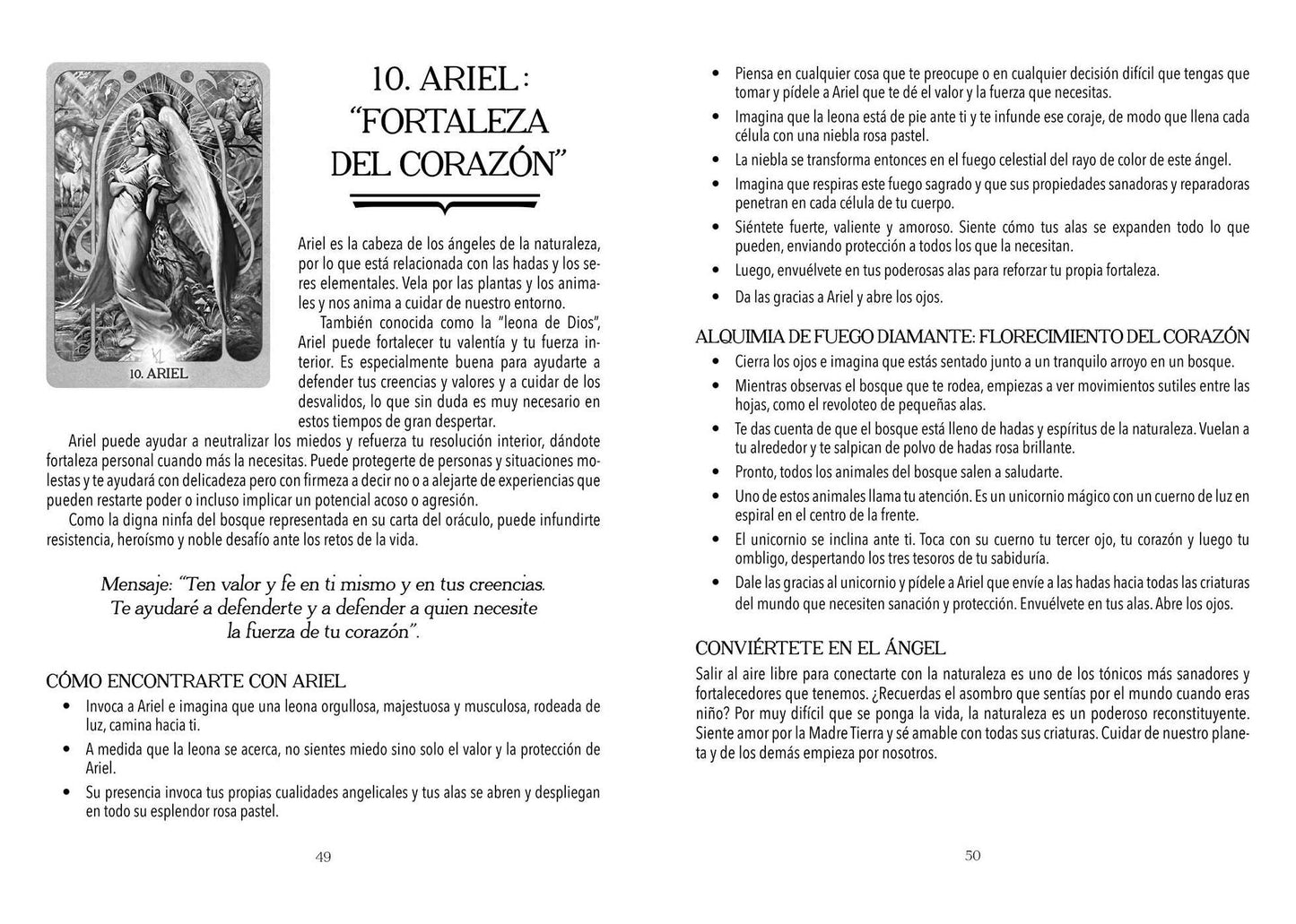 Oráculo del fuego de los arcángeles: Mazo de 40 cartas con guía