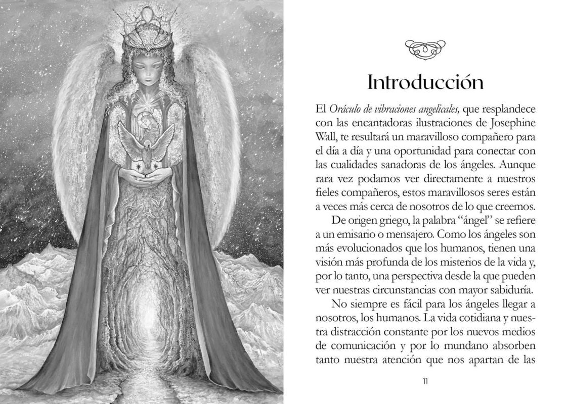 Oráculo de vibraciones angelicales: Mazo de 50 cartas y guía