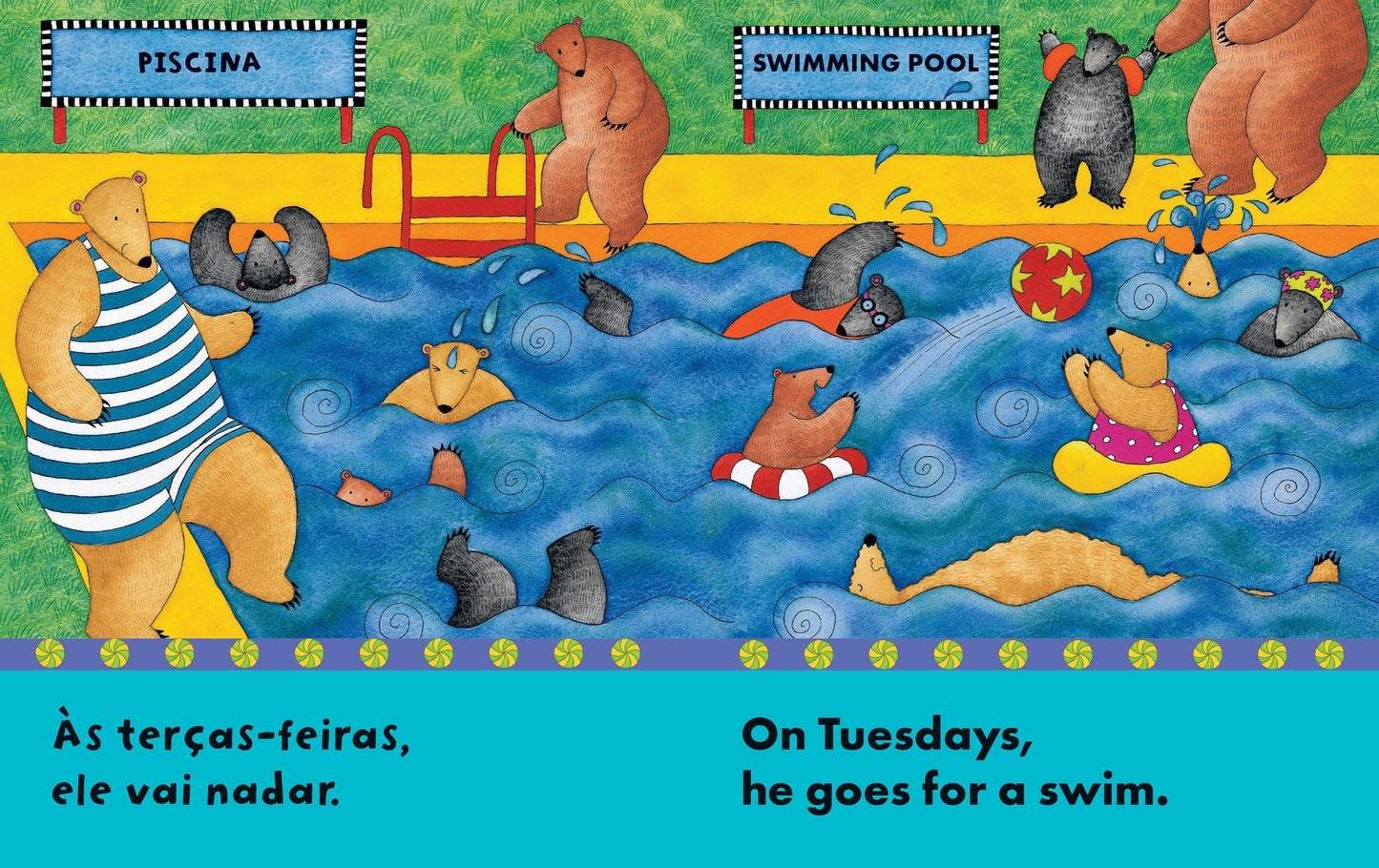Bear About Town (Bilingual Portuguese & English)