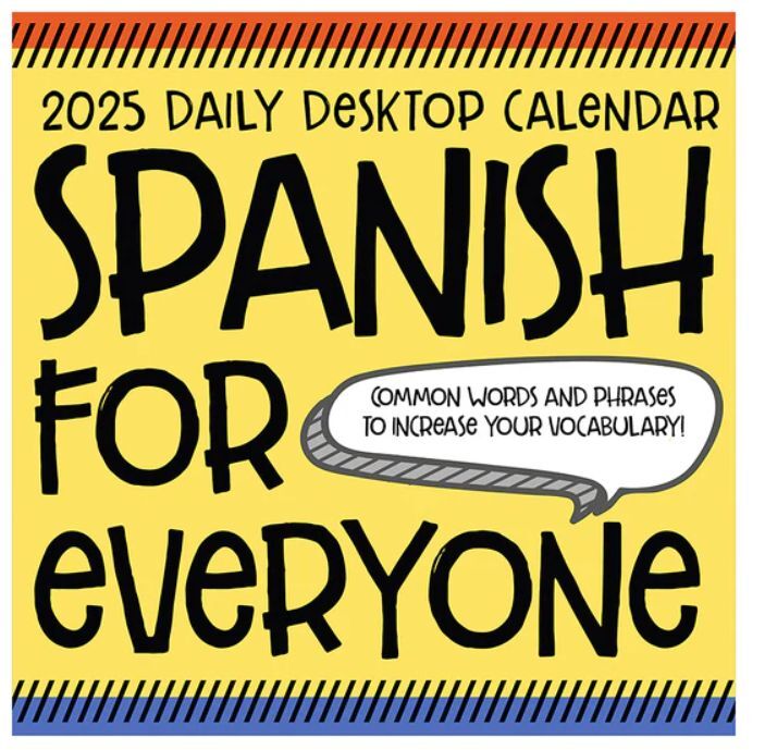 2025 Spanish Words Daily Desktop Calendar