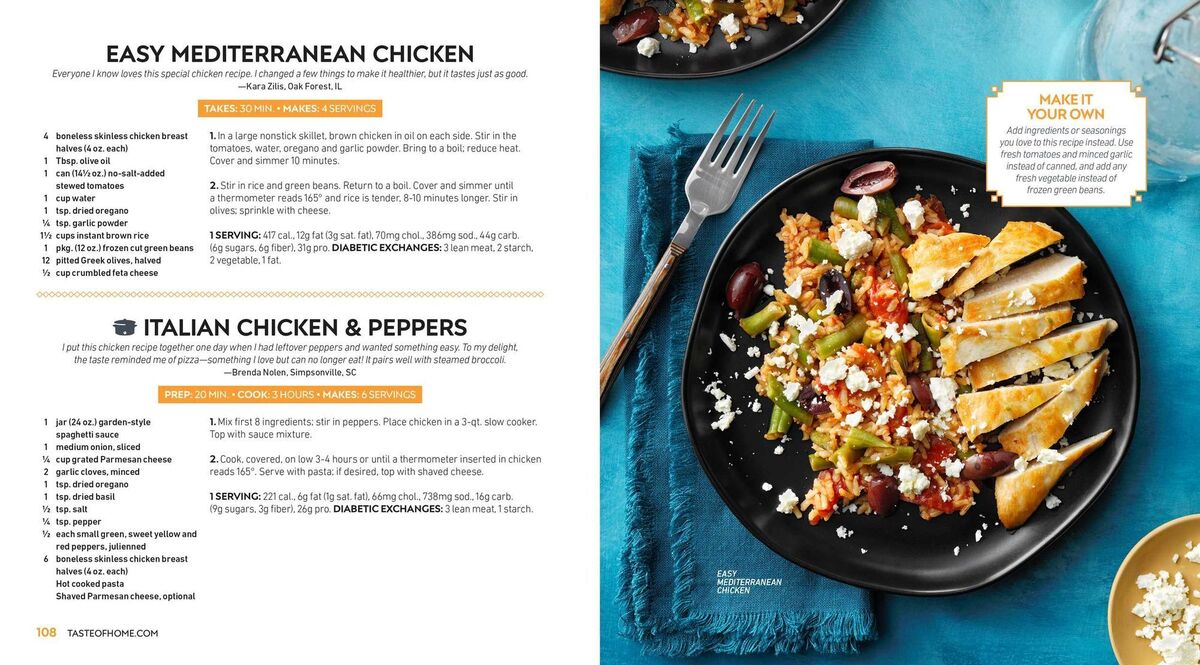 Taste of Home Mediterranean Favorites: Savor the Good Life with Hundreds of Popular Dishes