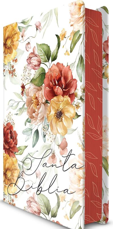 RVR 1960 Tapa Dura Tamaño Manual Flores Rosadas Nombres De Dios / Women floral on time for mother's day