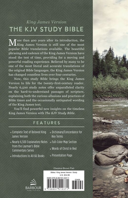 The KJV Study Bible [Chesnut Brown Fish]
