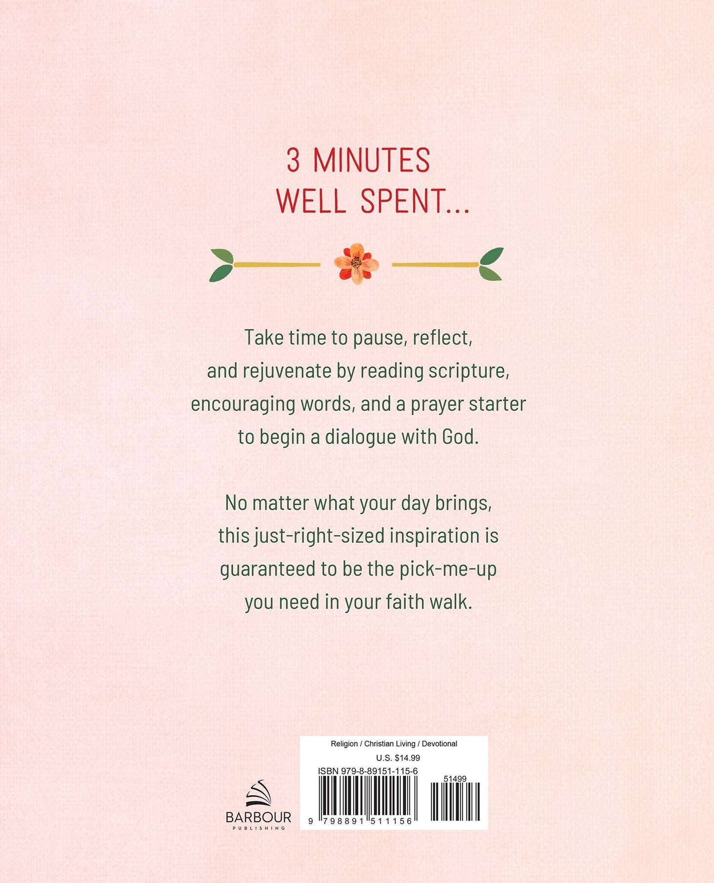 3-Minute Devotions for Women Large Print: 180 Inspirational Readings for Her Heart