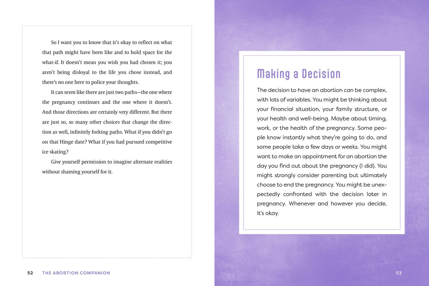 The Abortion Companion: An Affirming Handbook for Your Choice and Your Journey