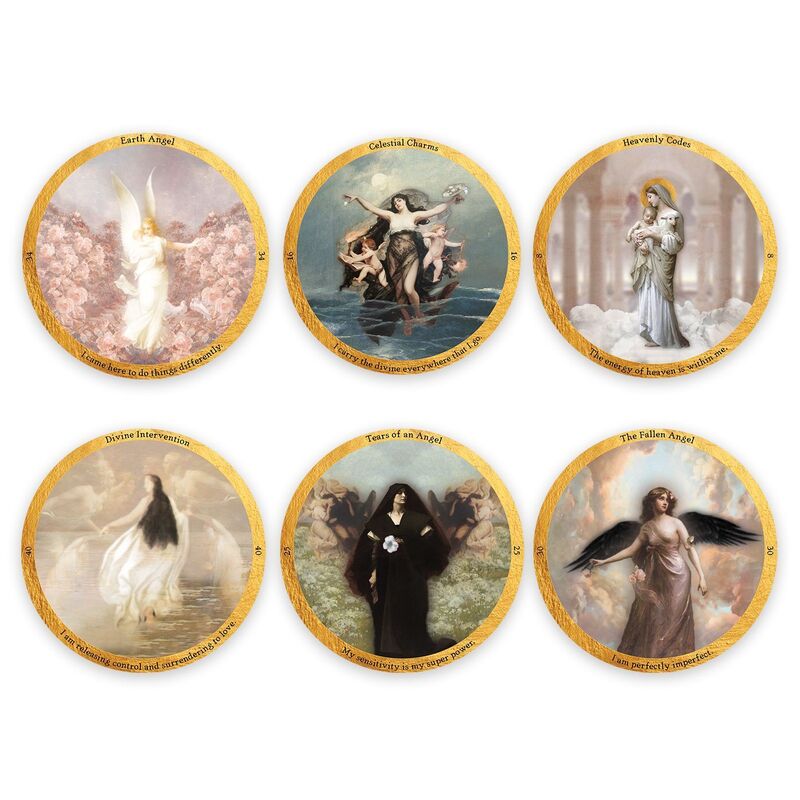 Angelic Realms Oracle: Tap into Your Angelic Energy and the Divine Realms (40 Full-Color Round Cards and 94-Page Full-Color Guidebook)