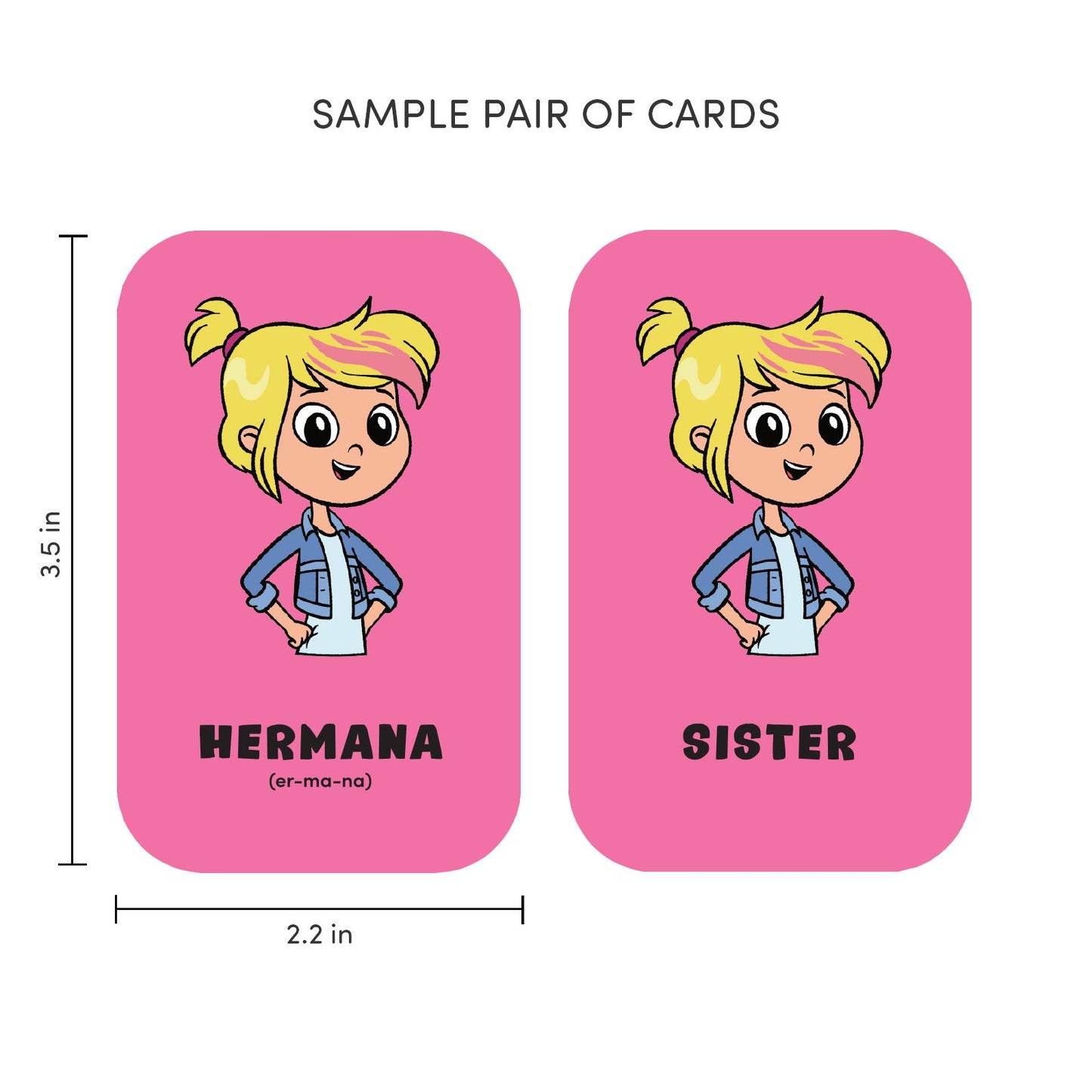 Rosie's Rules: Minilingo Spanish/English Flashcards - Basic Words with Rosie