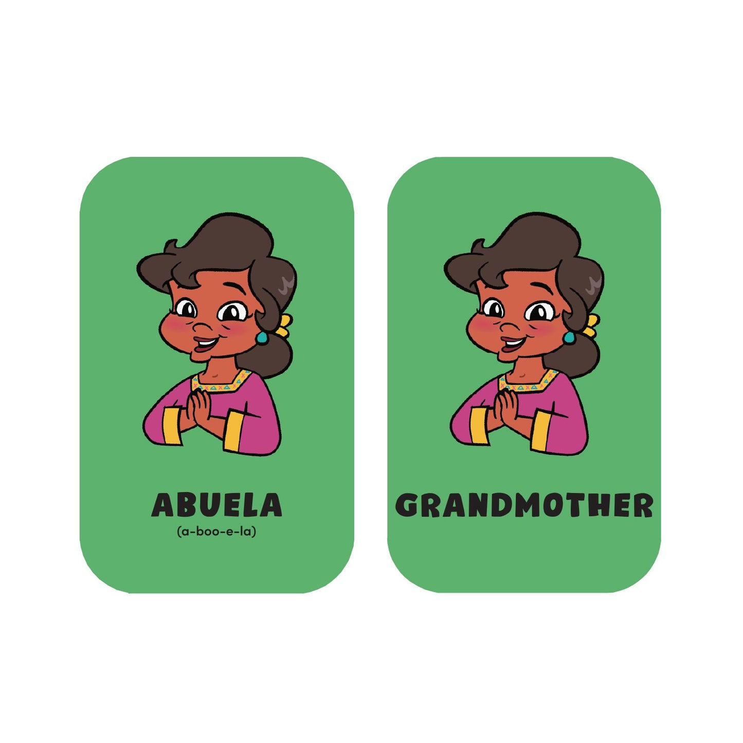 Rosie's Rules: Minilingo Spanish/English Flashcards - Basic Words with Rosie