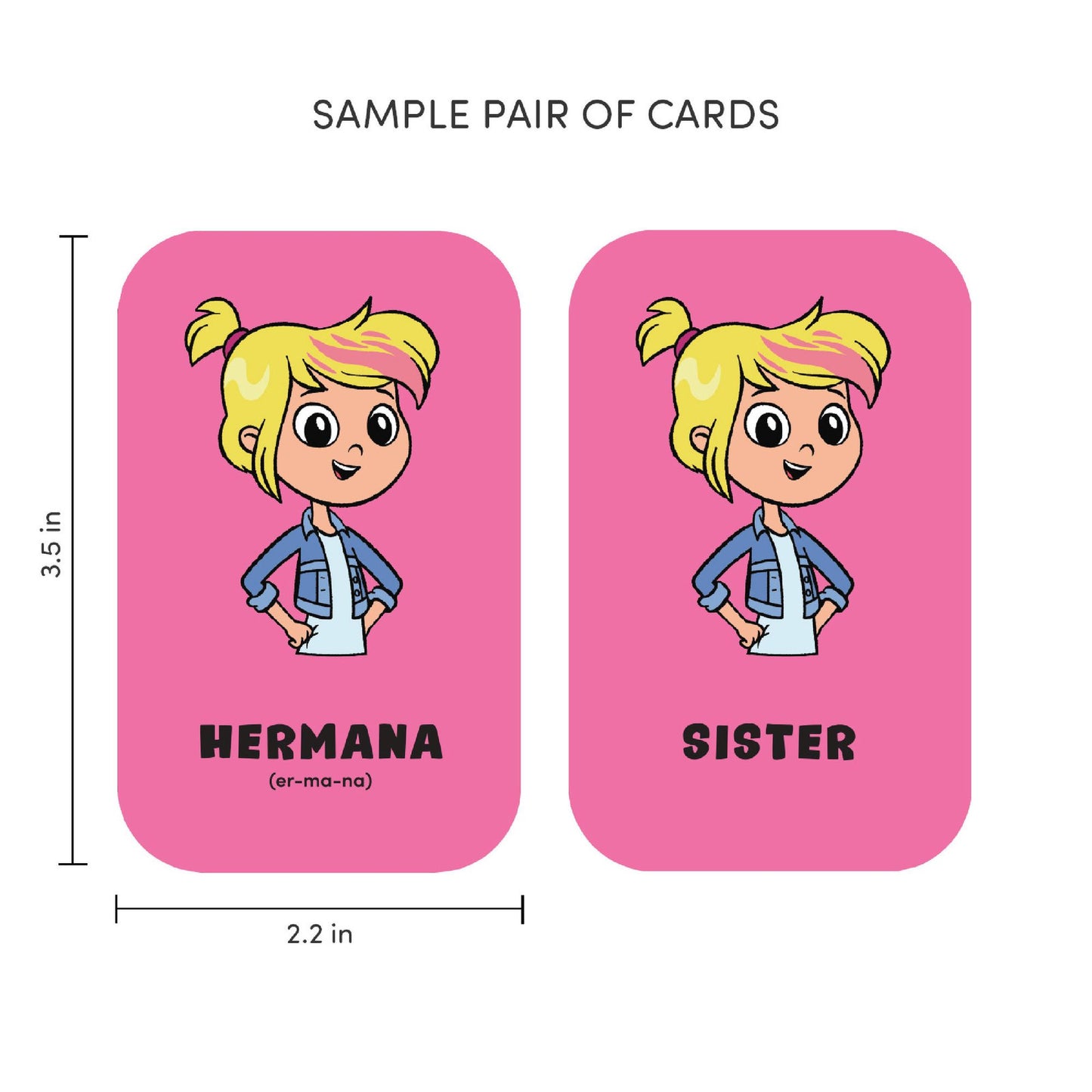 Rosie's Rules: Minilingo Spanish/English Flashcards - Basic Words with Rosie